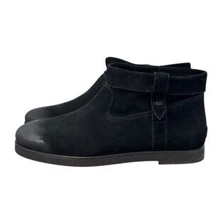 UGG Josefene Cuff Suede Ankle Boot SZ 11 Womens Black Comfort Slouchy Distressed